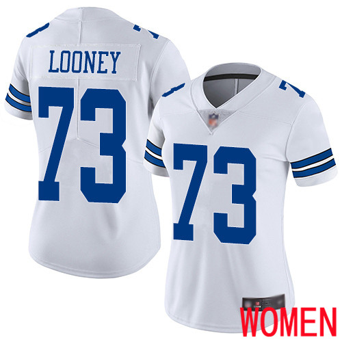 Women Dallas Cowboys Limited White Joe Looney Road 73 Vapor Untouchable NFL Jersey